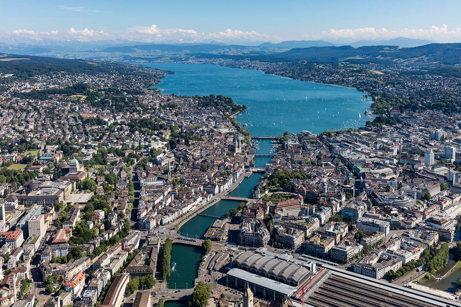 Zurich airial photo